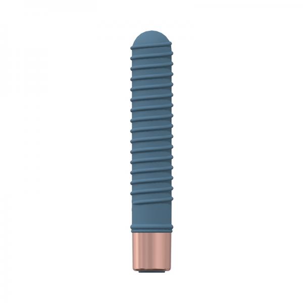 Loveline Poise 10 Speed Mini-vibe Silicone Rechargeable Waterproof Blue/grey Sex Toy Product