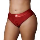 Ouch! Vibrating Strap-on Thong With Removable Butt Straps Red Xl/xxl Sex Toy Product