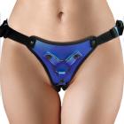 Ouch! Metallic Strap-on Harness Metallic Blue Sex Toy Product