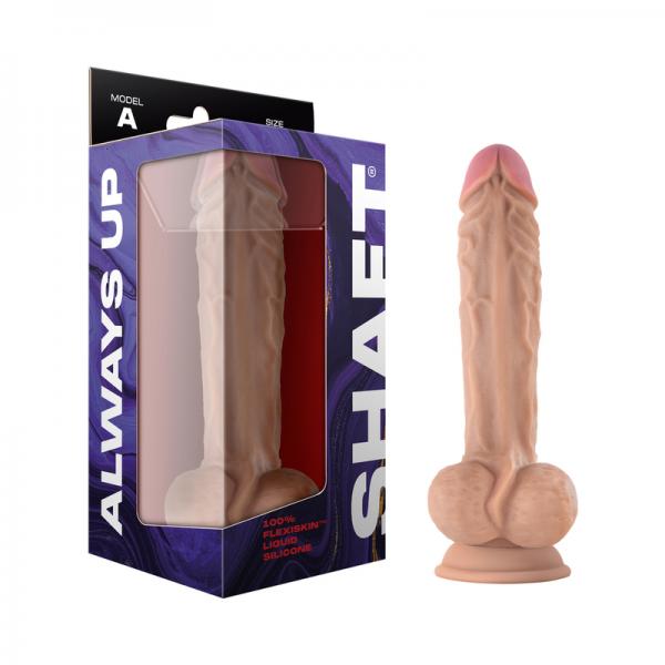 Shaft Model A Liquid Silicone 10.5 In. Dildo With Balls Pine Sex Toy Product
