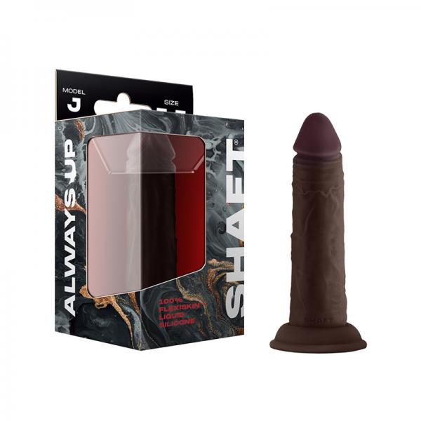 Shaft Model J Liquid Silicone 5.5 In. Dildo Mahogany Sex Toy Product
