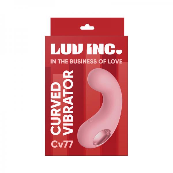 Luv Inc Cv77: Curved Vibrator Light Pink Sex Toy Product