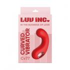 Luv Inc Cv77: Curved Vibrator Red Sex Toy Product