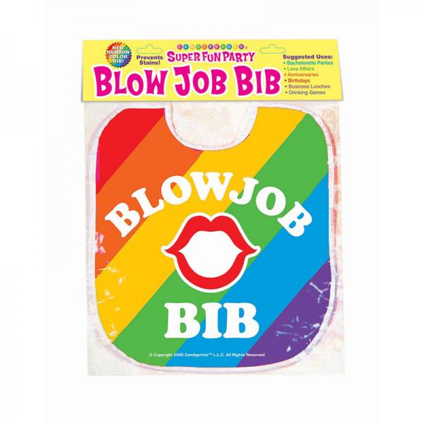 Blow Job Bib Rainbow Sex Toy Product