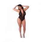 Magic Silk Glitz & Glam Bodysuit With Snap Crotch Black Queen Size Sex Toy Product