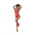 Magic Silk Holidaze Open Strap Teddy Red S/m Sex Toy Product