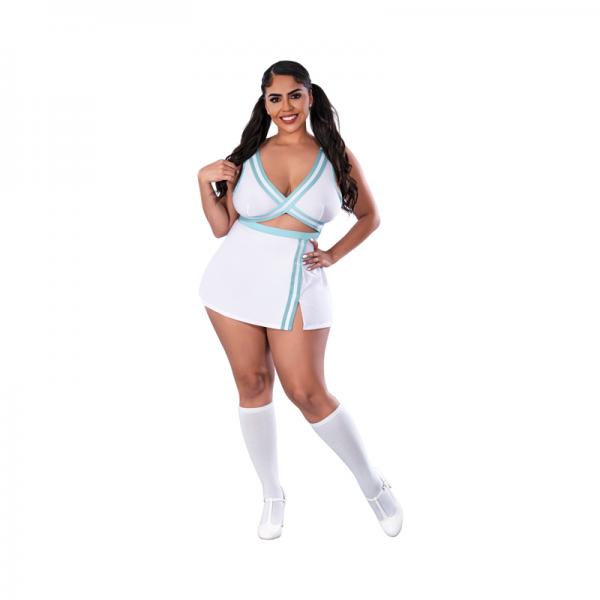Magic Silk Dress Up School Spirit Costume White Queen Size Sex Toy Product