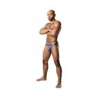 Male Power Infinite Comfort Amplifying Strappy Jock Periwinkle S/m Sex Toy Product