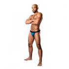 Male Power Kaleidickscope Strappy Ring Jock Sky Blue L/xl Sex Toy Product