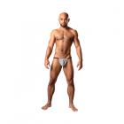 Male Power Labyrinth Posing Strap Grey Weave O/s Sex Toy Product