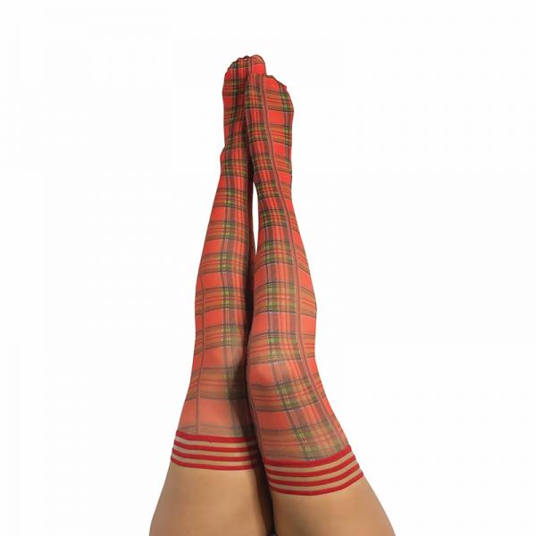 Kixies Grace Plaid Thigh-high Red Size C Sex Toy Product