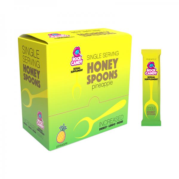 Rock Candy Honey Spoons Supplement Pineapple 24-piece Display Sex Toy Product