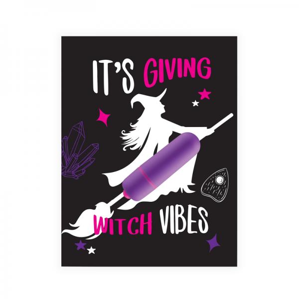 Naughty Vibes It's Giving Witch Vibes Greeting Card Sex Toy Product