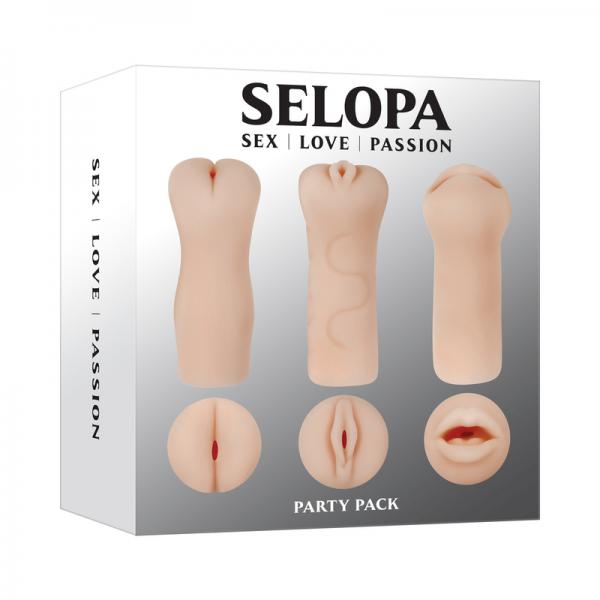 Selopa Party Pack 3-piece Stroker Pack Light Sex Toy Product