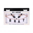Sportsheets Sex & Mischief Brat Charmed Nipple Clamps Sex Toy Product