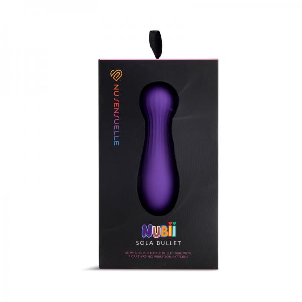 Nu Sensuelle Sola Nubii Flexible Bullet Purple Sex Toy Product