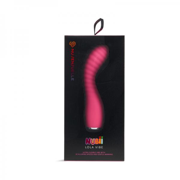 Nu Sensuelle Lola Nubii Flexible Warming Vibe Pink Sex Toy Product