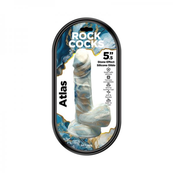 Rock Cocks Atlas Marble Silicone Dildo 5.5 In. Sex Toy Product