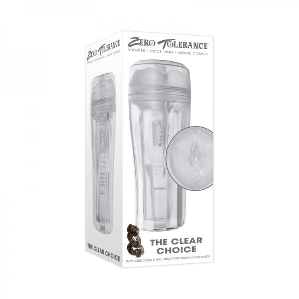 Zero Tolerance The Clear Choice Stroker Tpe Clear Sex Toy Product