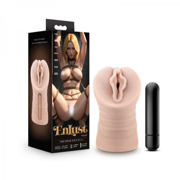 Enlust Destini Vibrating Stroker Beige Sex Toy Product