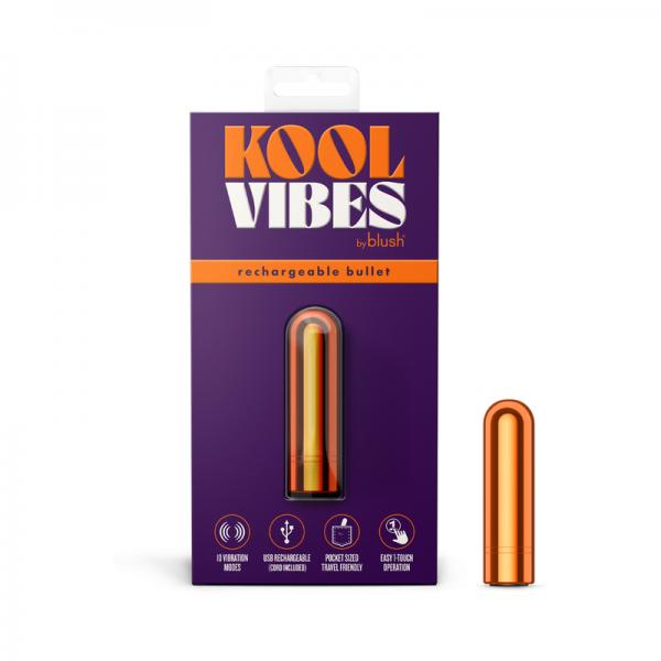Kool Vibes Rechargeable Mini Bullet Tangerine Sex Toy Product