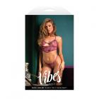 Fantasy Lingerie Vibes F*ck U Pay Me Money-print Sparkle Mesh Top & Thong L/xl Sex Toy Product