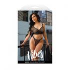 Fantasy Lingerie Vibes Baddie Longline Mesh Bralette & Panty M/l Sex Toy Product