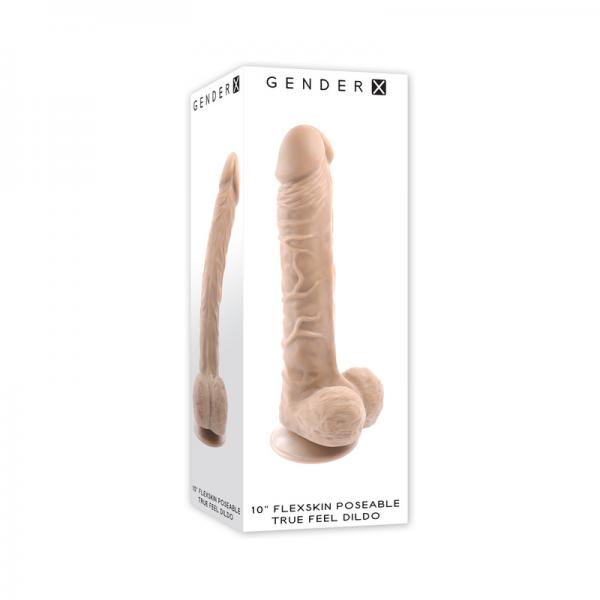 Gender X 10 In. Flexskin Poseable Truefeel Dildo Light Sex Toy Product