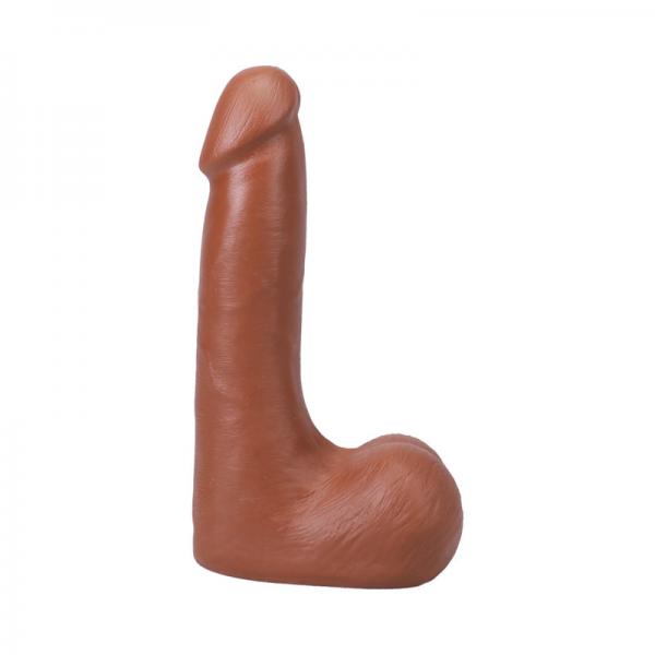 The Realistic Cock 7 In. Ultraskyn Vac-u-lock Dildo With Balls Caramel Sex Toy Product