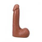 The Realistic Cock 7 In. Ultraskyn Vac-u-lock Dildo With Balls Caramel Sex Toy Product