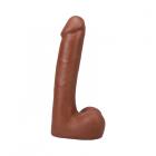 The Realistic Cock 9 In. Ultraskyn Vac-u-lock Dildo With Balls Caramel Sex Toy Product