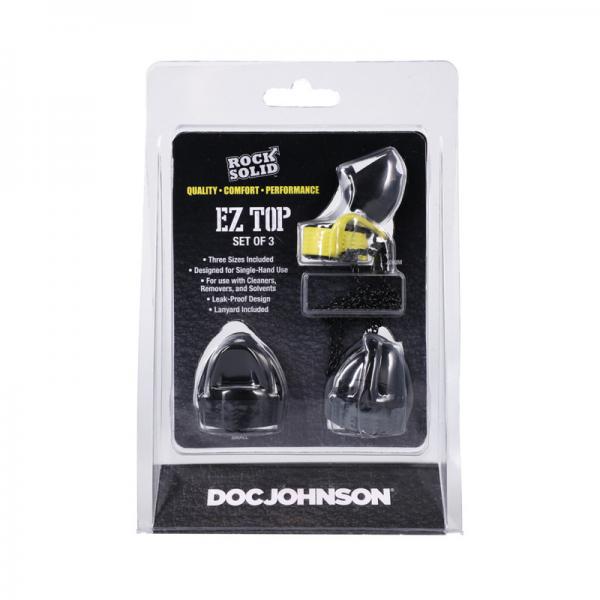 Rock Solid Ez Top 3-piece Set Black/yellow/grey Sex Toy Product