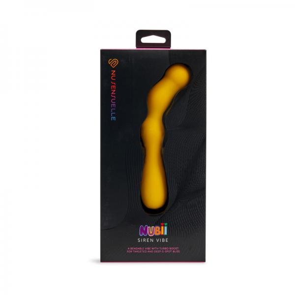 Nu Sensuelle Siren Nubii G-spot Vibe W/ Hinge Yellow Sex Toy Product
