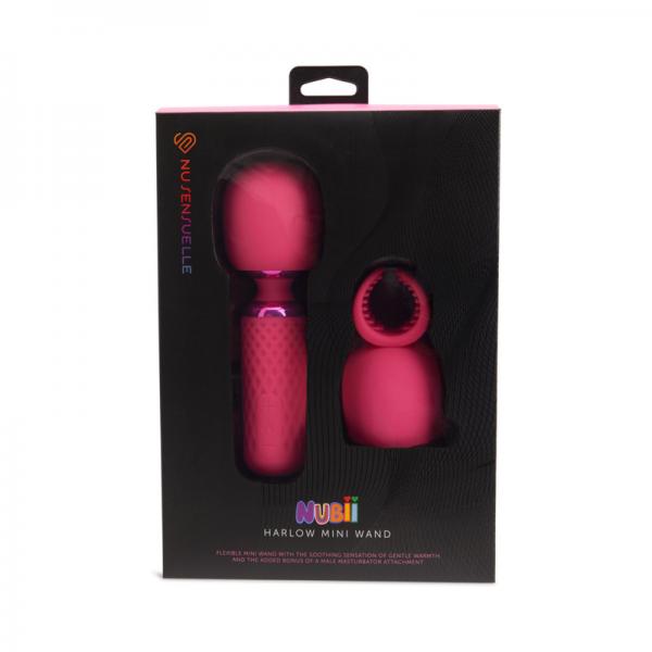 Nu Sensuelle Harlow Nubii Mini Wand W/ Masturbator Pink Sex Toy Product