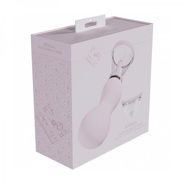 Pumped Sensual Automatic Rechargeable Vulva & Breast Pump Pink Sex Toy Product