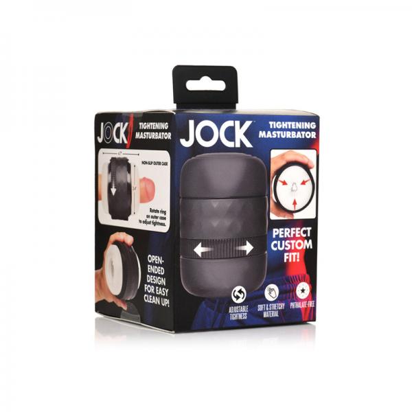 Jock Squeezable Tunnel Double Masturbator Clear Sex Toy Product