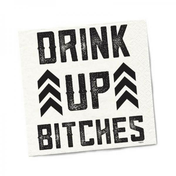 Twisted Wares Drink Up Bitches Napkins 20-pack Sex Toy Product