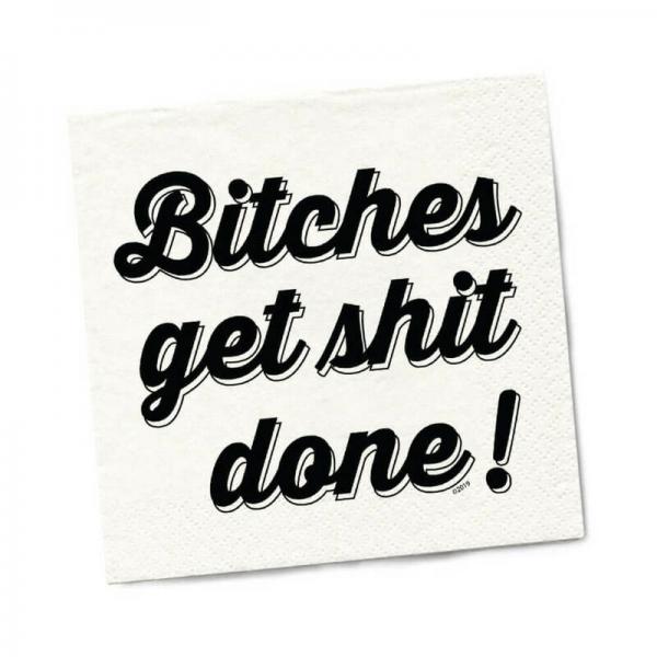 Twisted Wares Bitches Get Shit Done Napkins 20-pack Sex Toy Product