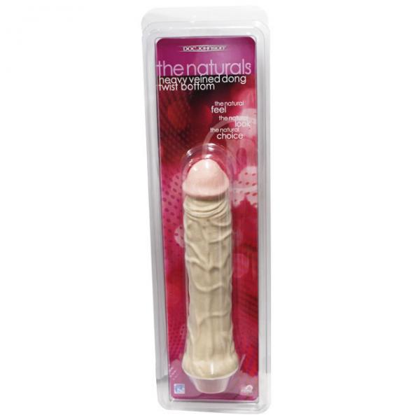 The Naturals Heavy Veined 8 inches Vibrating Dong Sex Toy Product