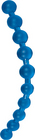 Jumbo Thai Anal Beads Blue