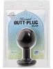 Round Butt Plug Medium Black