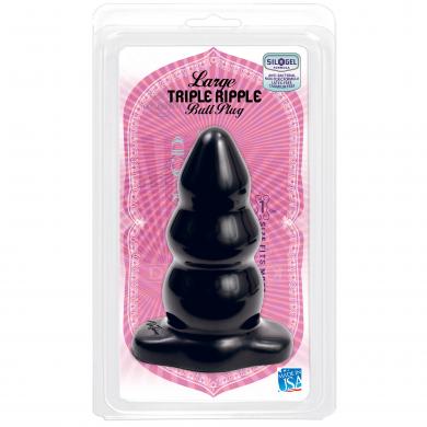 Triple Ripple Butt Plug Large