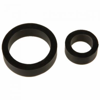 James Deen Silicone Cock Rings Dbl Pack Black