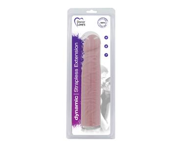 Dynamic Strapless Extension 8 inches Beige Sex Toy Product