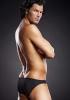 Microfiber Zip-Up Bikini Black L/Xl