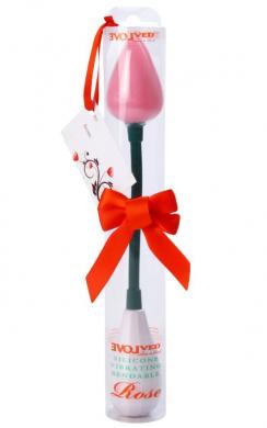 Rose Silicone Vibrating Pink