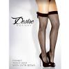 Thigh High Diamond Stocking W/ Bow White Os
