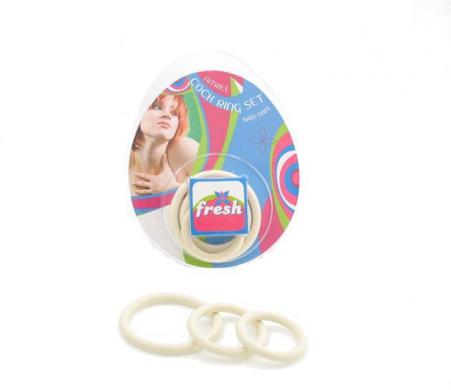 Nitrile Cock Ring Set White