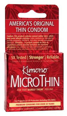 Kimono Microthin 3Pk Sex Toy Product