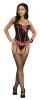 Corset and G-String Black Sequin Lace S/M